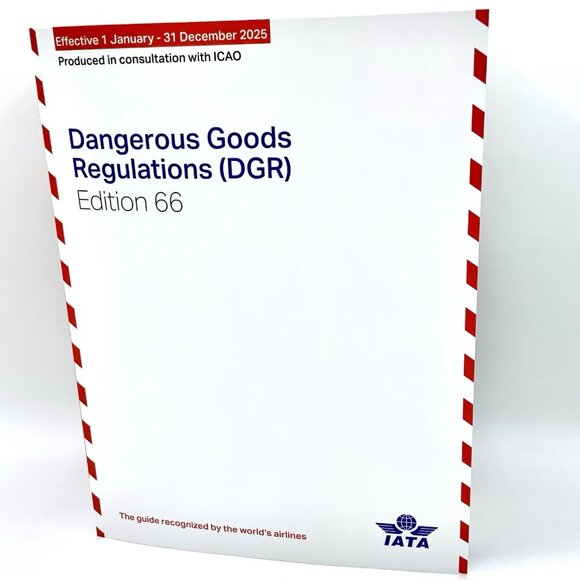 2025 IATA Dangerous Goods Regulations 66th Edition - PAPERBACK - (DGR) Shipping - Picture 1 of 8